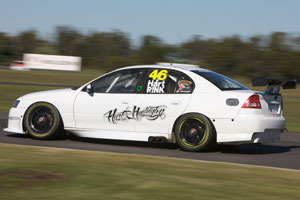 The Hart and Huntington V8 Supercar in action
