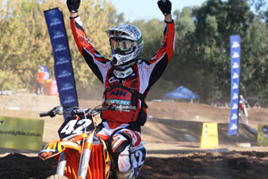 As a Pro Lites rookie, Simmonds has won two rounds from six so far in 2009