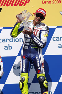 Rossi was well happy with his dominant victory in Brno