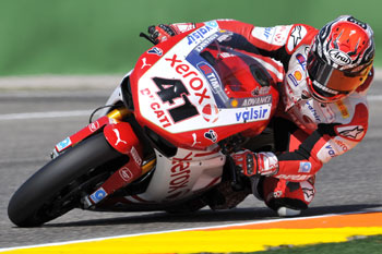 Haga has had a difficult start to season 2010 with Ducati Xerox.