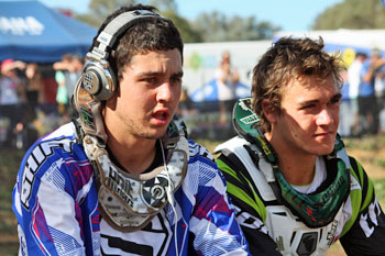 Tye Simmonds and Todd Waters will both enter the MX Nationals round at Raymond Terrace nursing injurires this weekend.