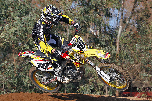Kiwi Cody Cooper scored his first Pro Open MX Nationals win of the season in Victoria on Sunday. Image: Stephen Piper.