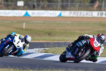 Staring won ahead of Waters to take over the ASBK series lead in Queensland today.