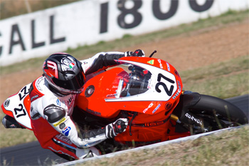Ducati Motologic's Jamie Stauffer was fastest on Friday in Queensland before a disappointing race day.