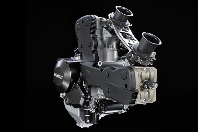 The new 848EVO engine has a six horsepower increase over the original model.