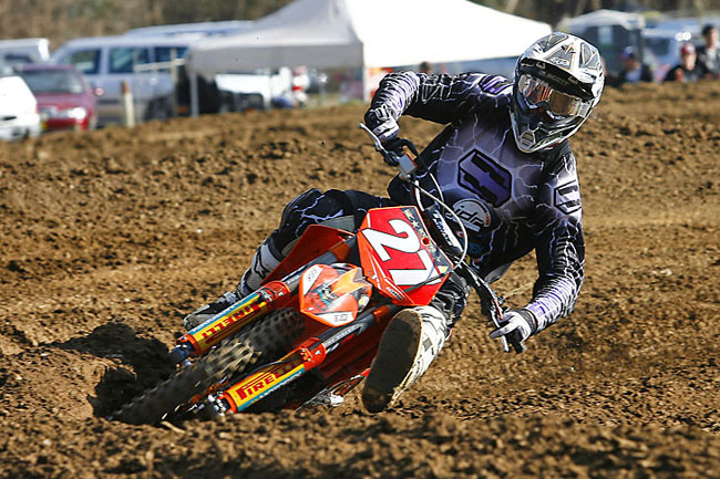 American PJ Larsen has dominated the Pro Lites MX Nationals season as a rookie. Will he be on a 2011 model SX-F come Sunday?