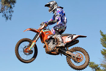 The late Andrew McFarlane's factory KTM 450SX-F has been stolen from MX World in Queensland this week.