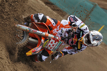 Cairoli is on track to claim the MX1 world title for KTM on the brand new 350 SX-F.