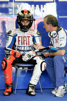 Fiat Yamaha's Jorge Lorenzo set the fastest lap of the weekend during Monday's post-race test.