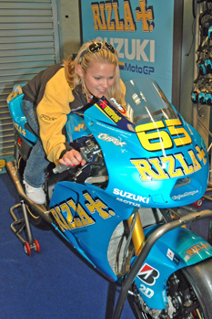 AMA SuperSport race winner Elena Myers will ride a Rizla Suzuki GP bike at Valencia.