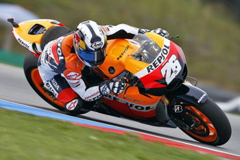 Pedrosa snatched a last-minute pole from Spies at Brno on Saturday.