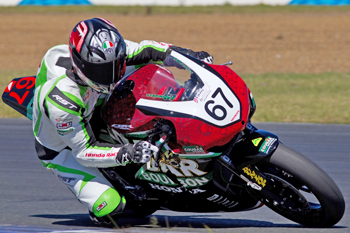 Cougar Bourbon Honda Racing's Bryan Staring impressed in a test with Kawasaki in France earlier this month.
