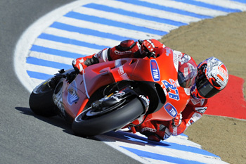 Aussie Casey Stoner has raced to four consecutive podiums, but now he wants win number one of the season.