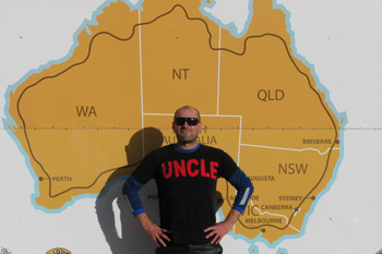 The Uncle Project's Mark Gasson toured Australia on a Ducati Monster last month.
