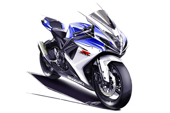 Expect Suzuki's latest GSX-R600 and 750 to look similar to this official sketch.