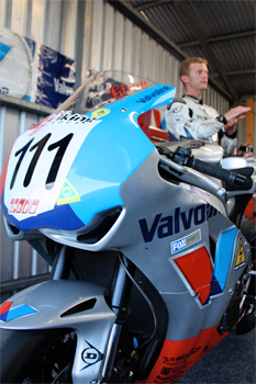 Glenn Allerton is competing with number 111 at Phillip Island this weekend.