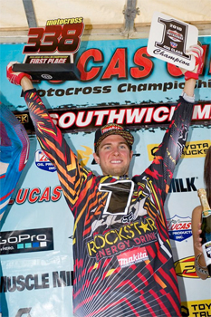 Suzuki's Ryan Dungey made history with his Motocross championship at Southwick last weekend.