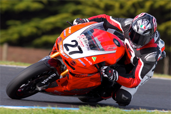 Ducati Motologic's Jamie Stauffer was fastest on Friday at Phillip Island.
