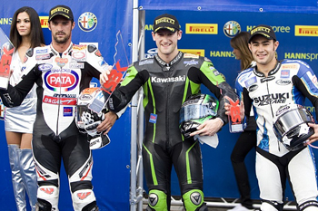 Tom Sykes scored Superpole ahead of Smrz and Haslam at Imola on Saturday.