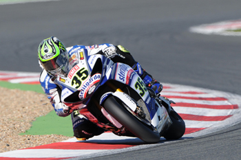 Yamaha's Cal Crutchlow scored pole position at Magny-Cours on Saturday.