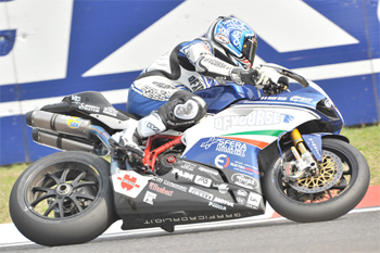 Italian Lorenzo Lanzi was fastest on Friday at Magny-Cours.