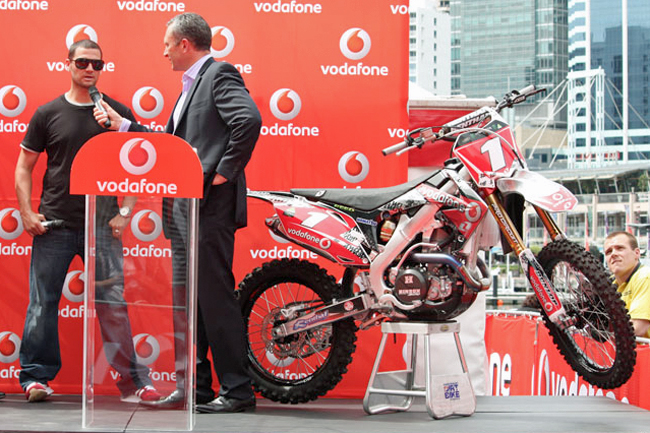 TeamVodafone and Chad Reed made headlines with an impressive team launch at Darling Harbour today.