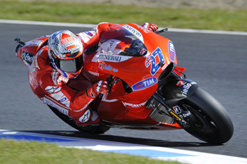 Australia's Casey Stoner took his second win in a row on Sunday.