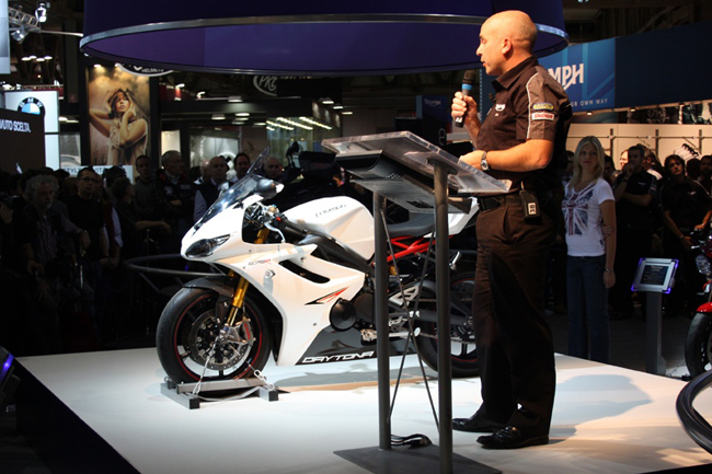 The Daytona 675R was unveiled in Milan at EICMA this week, despite images being leaked lat elast month.