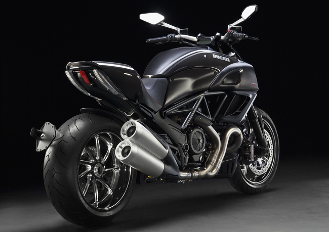 A black Diavel Carbon is sure to be a popular model in the range for 2011.