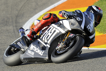 Fiat Yamaha's Jorge Lorenzo lead the way at Valencia in testing on Tuesday.