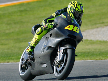 Rossi made his Ducati debut at Valencia in Spain on Tuesday, impressing with his feedback.