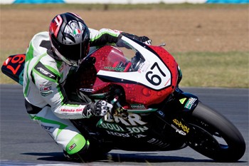 Bryan Staring is on the verge of taking his maiden ASBK title this weekend in Tasmania. Image: TBG Sport/Andrew Gosling.