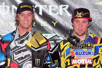 PJ Larsen and Matt Moss: who will be the 2010 Super X Lites Champion? Image: Sport The Library.