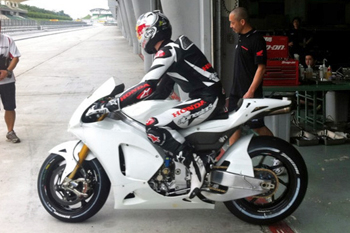 Rea was spotted riding MotoGP at Sepang in Malaysia this week.