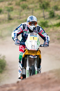 Marc Coma won the third stage of the Dakar Rally this morning.