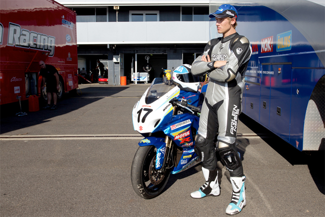 Reigning Supersport champion Troy Herfoss will be Suzuki's Superbike hope in 2011, the team now wearning Arlen Ness suits.