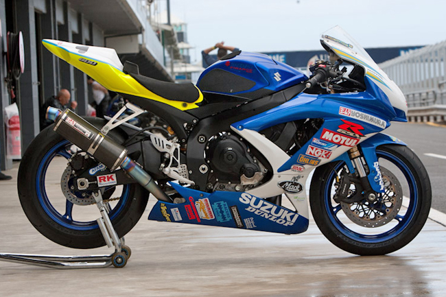 Team Suzuki's 2010 model GSX-R600 is refined to the point of perfection in ASBK racing.