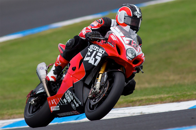 Waters impressed enough at Phillip Island to earn himself another WSBK ride with Yoshimura at Miller in the U.S. Image: TBG Sport/Andrew Gosling.